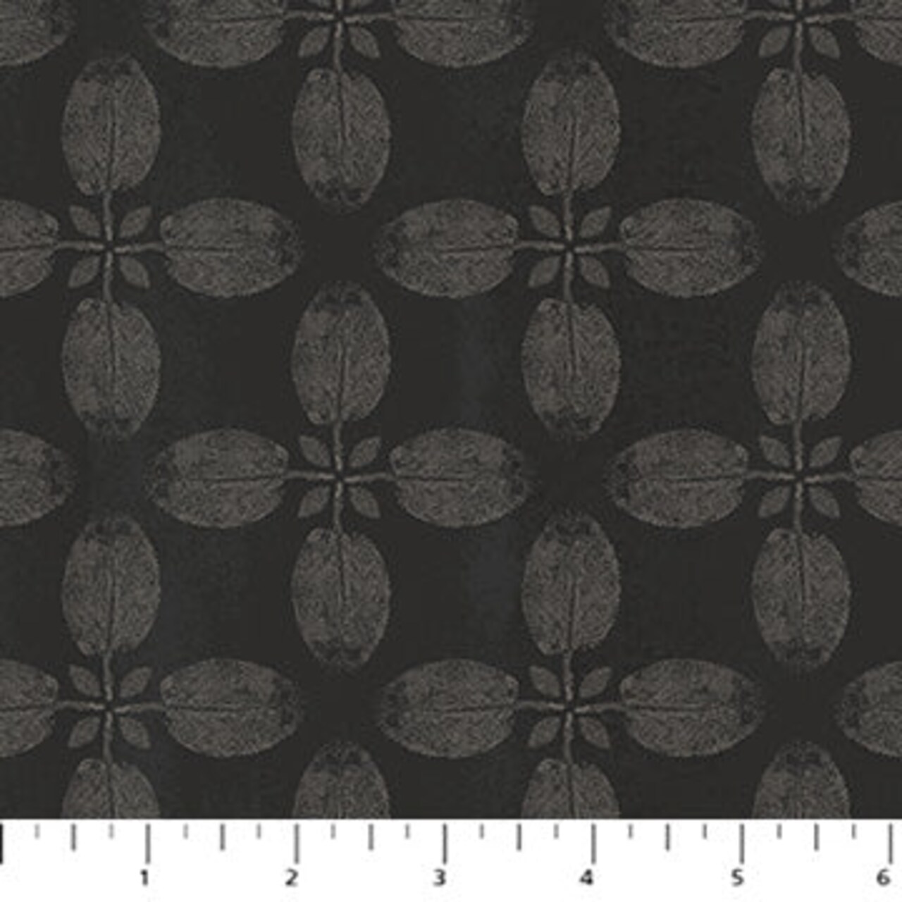 Fabric FIGO Charcoal Sage Tranquility Rayon by the Quarter Yard R91149-98